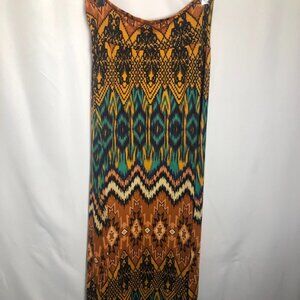 - Womens Multi Color Floor Length Skirt. 30” waist/expandable.